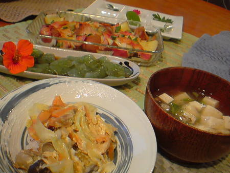 土曜日の晩ご飯(^_^)v