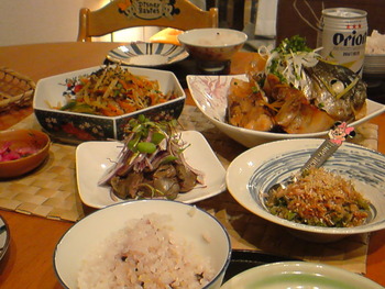 ブリ大根で和食献立。