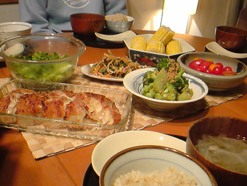 ベジタリアンか？(笑)の夕飯。