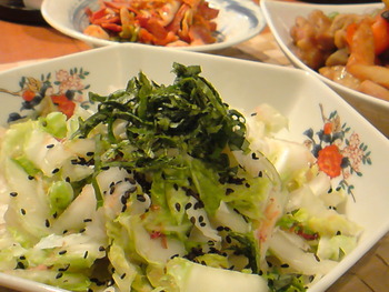 筑前煮とさつま芋ごはん。