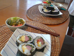 海苔巻きランチ♪