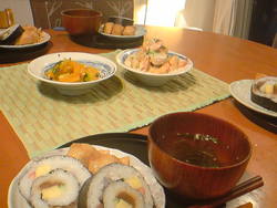 さっぱり☆エビマヨ＆巻き寿司の金曜日