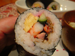 恵方巻き。我が家風