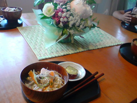 あったか具だくさん♪にゅうめん朝食