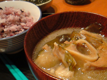 てびち汁。（ごちそうさまでした♪）