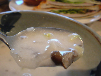クラブサンド風とスープ朝ごはん。