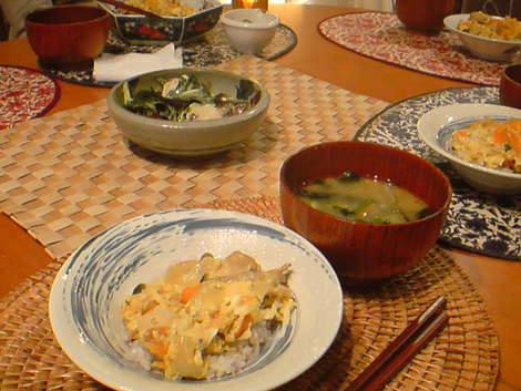 親子丼とサービス♪