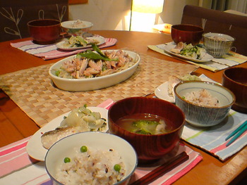 友人☆MT　Reiko♪ありがとう献立。