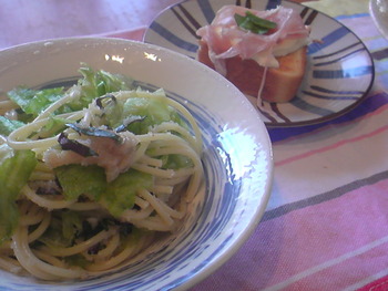 辛子明太子の野菜サラダ風パスタ☆