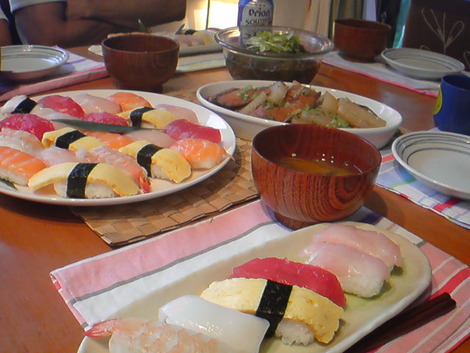 二男のｽｲﾐﾝｸﾞ進級祝いご飯♪