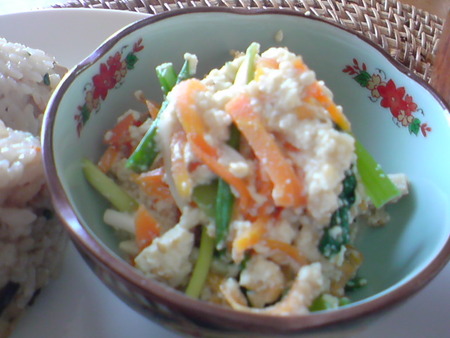 野菜の白和え