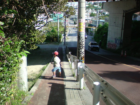 通学路確認しながら・・・