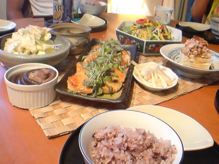 お夕飯は鰆の香味照り焼き♪