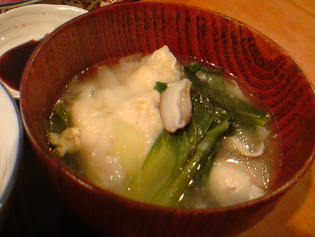 鶏ワンタン野菜スープ