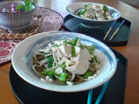 いただいたお蕎麦でランチ☆