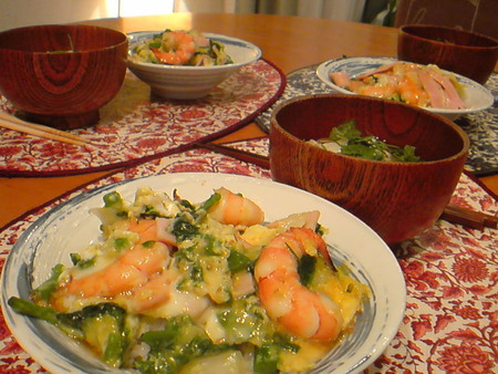 えび野菜とじ丼