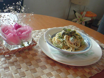 チキナーのクリームチーズパスタ☆