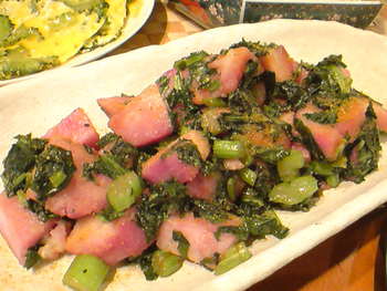 沖縄野菜の夕飯