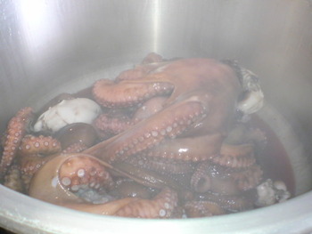 大タコ煮。