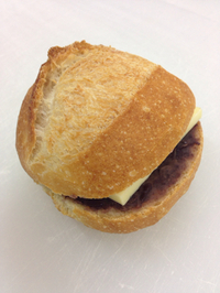 あんバターフランスの食べ方 2015/05/04 09:58:58