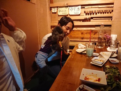 ワンちゃん達も一緒に食事会＆カラオケ