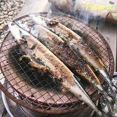 七輪 de 秋刀魚