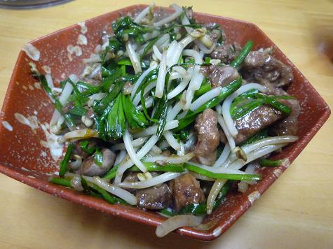 レバニラ炒め