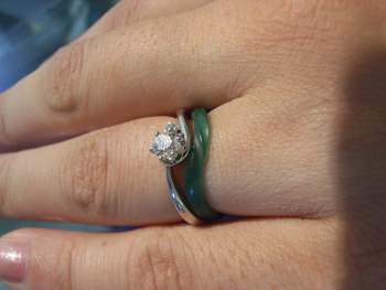 結婚指輪原型チェック(ワックスチェック)