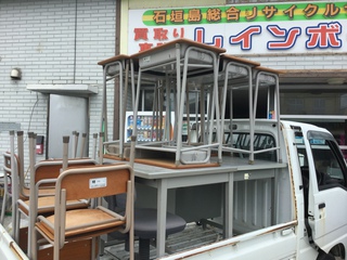 事務机、勉強机、黒板入荷‼︎