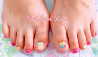 夏らしいFOOT ネイル 2018/08/09 11:08:25
