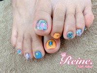 フットネイル★夏らしく 2019/08/13 15:59:14