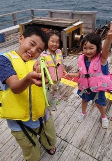 移動式イカダ　　晴れたヨ！