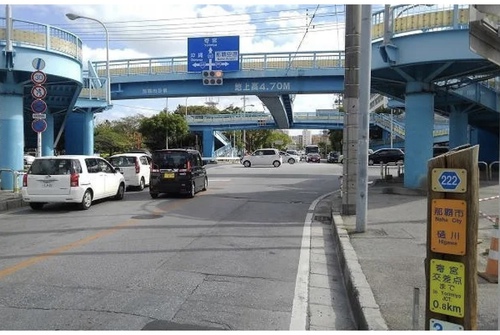 与儀歩道橋撤去