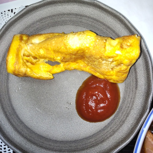 孫ちゃん　卵焼き　作れるようになりました