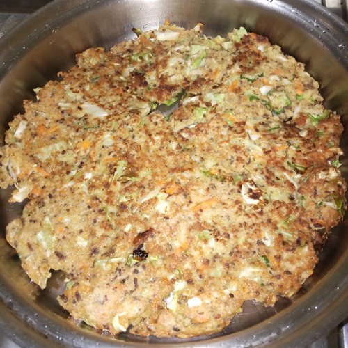 オートミールで、おやき？お好み焼き？　ハンバーグ？