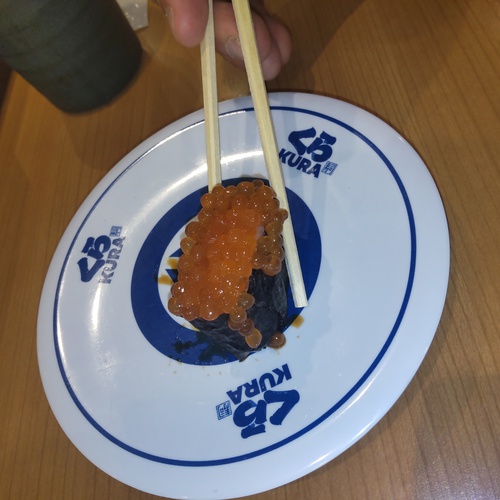 今日は　くら寿司で〜
