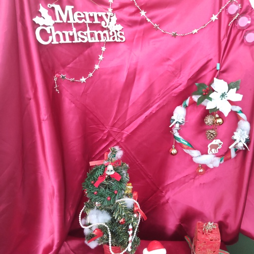 クリスマス　店舗のミニディスプレイ