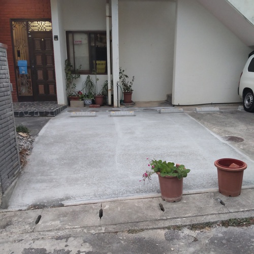 庭の駐車場工事　終りました!