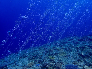 よく降りますが・・・穏やかな万座の海です。。。