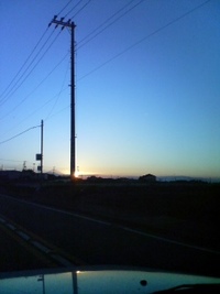 富士山と夕日 2007/08/13 19:20:57