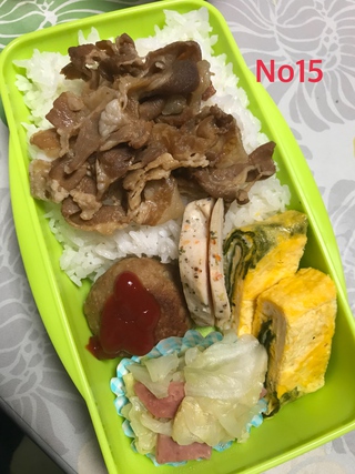 お弁当と長男