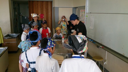 うるま市あげな小学校手打ち教室