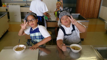 うるま市あげな小学校手打ち教室