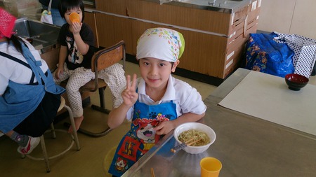 うるま市あげな小学校手打ち教室