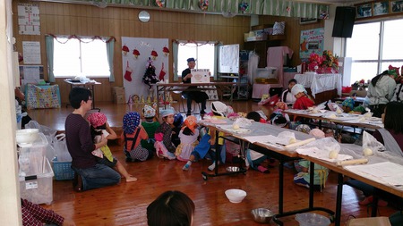 宜野湾市新城公民館親子手打ち教室