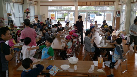 宜野湾市新城公民館親子手打ち教室