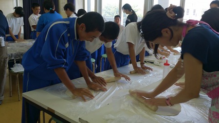 あげな中学校手打ち教室