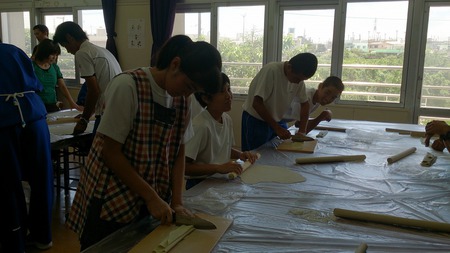 あげな中学校手打ち教室