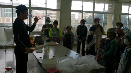 西崎小学校親子手打ち教室