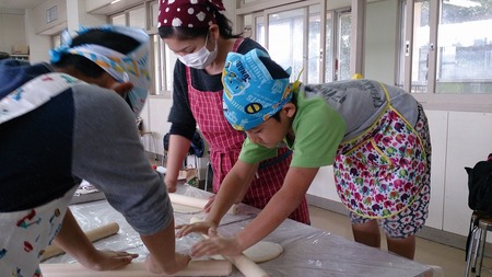 西崎小学校親子手打ち教室